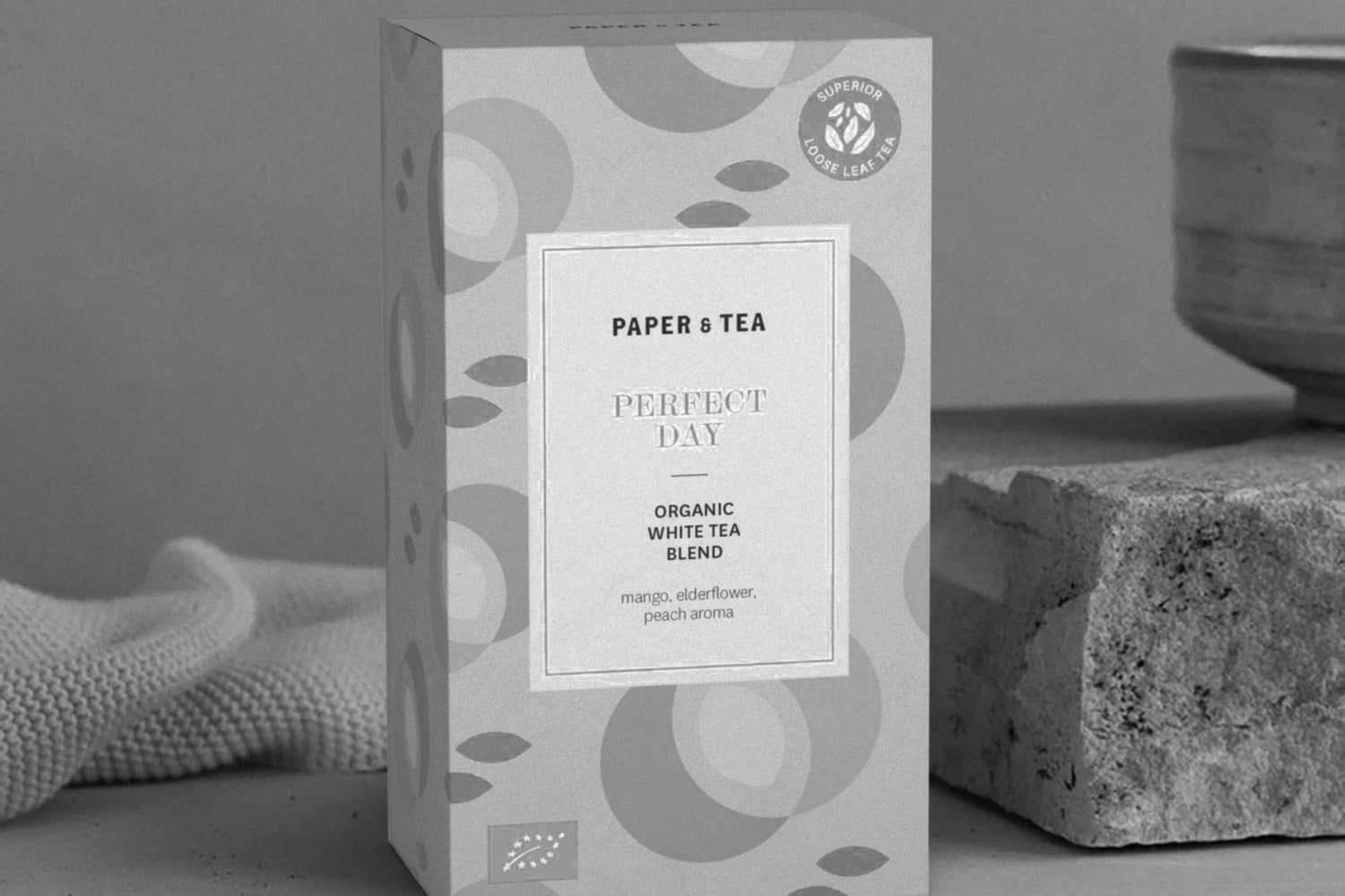 Teedose von P&T Perfect Day Bio Weißer Tee mit Mango, Holunderblüte und Pfirsicharoma