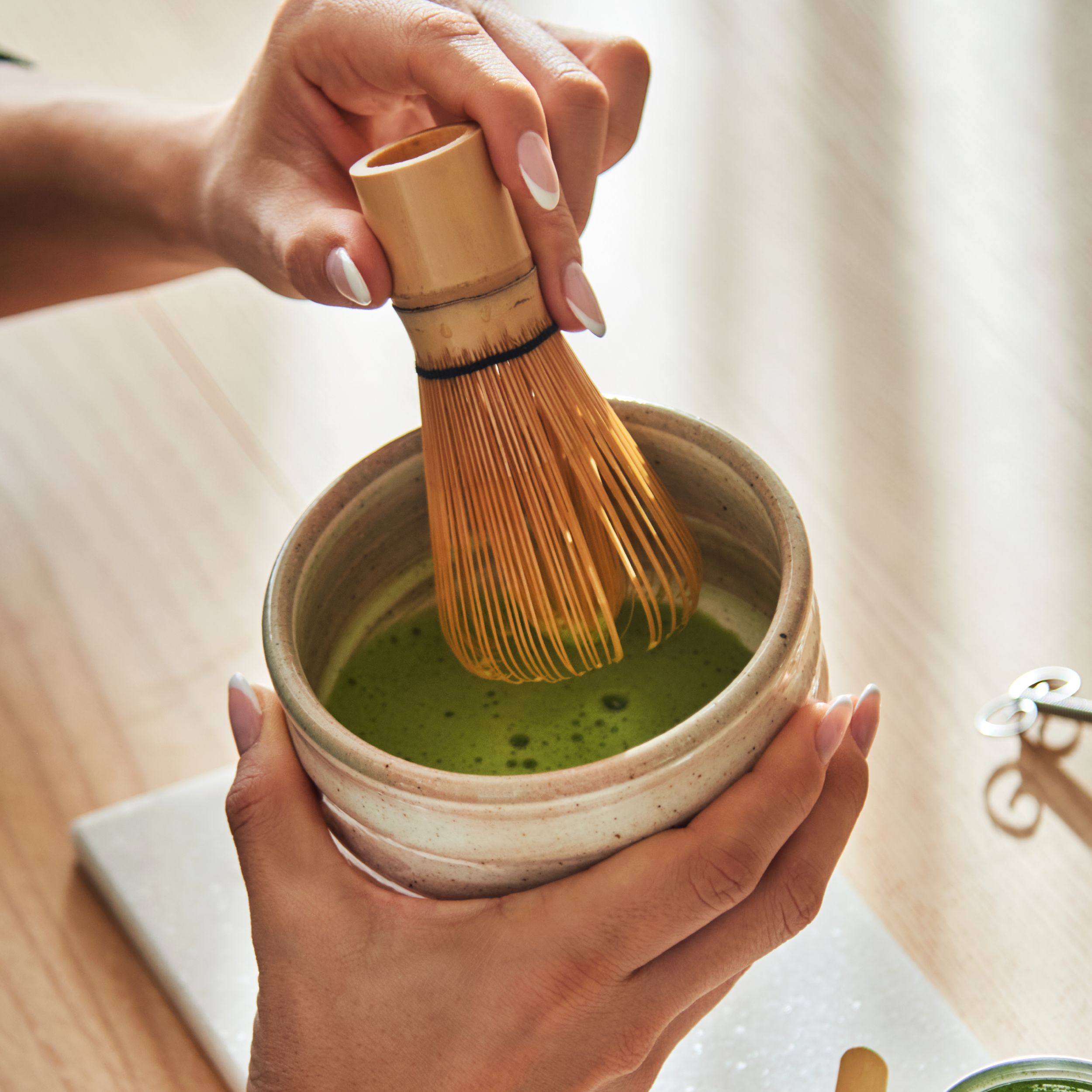 Matcha Whisk Chasen blonde